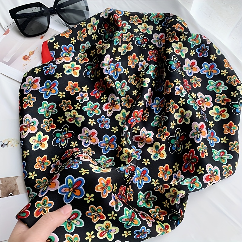 Flower Pattern Gauze Scarf Necke....
