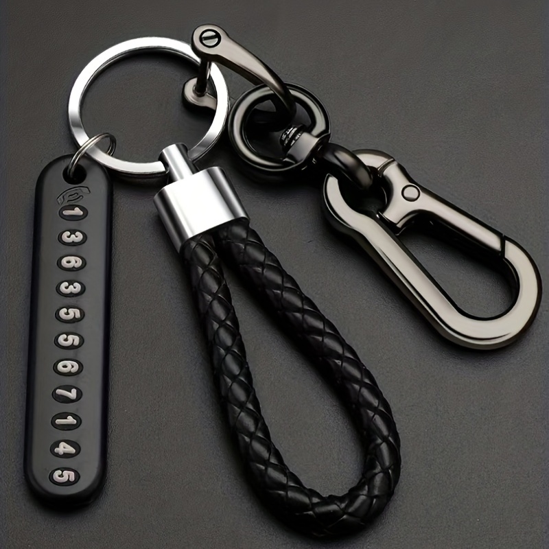 Pu Leather Keychain Colorful Leather Keychain Loop Couple Keychain Pendant  Keychain Holders For Car Key Bag Hanging Accessories - Temu United Arab  Emirates