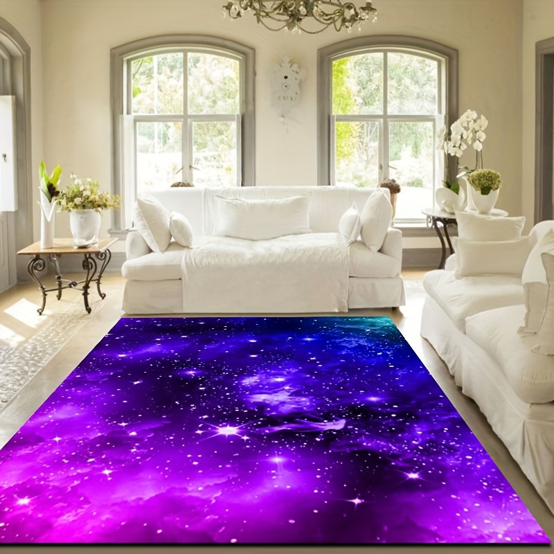 Soft Fluffy Starry Sky Interstellar Carpet Area Carpet - Temu