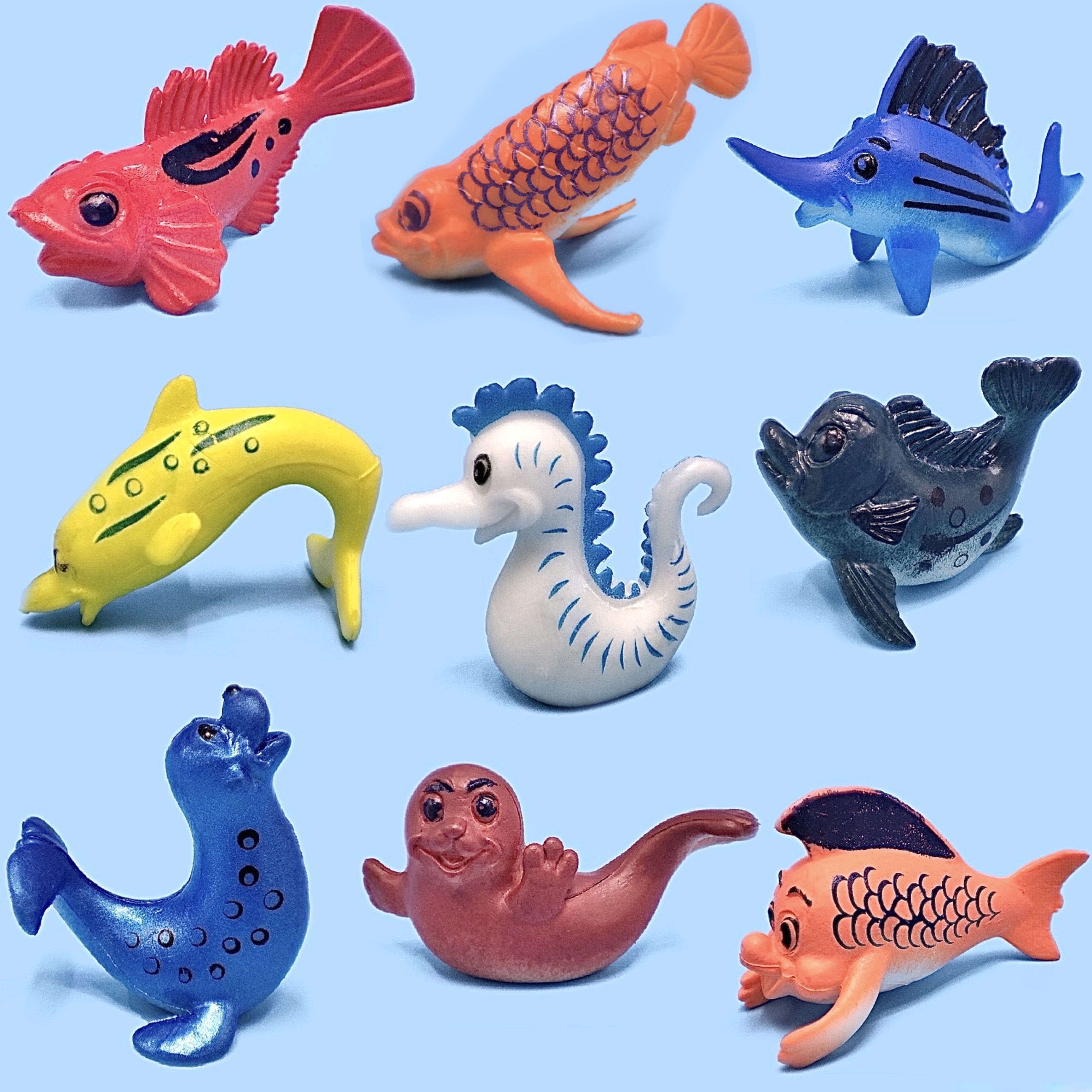 12Pcs Small Animal Figures, Assorted Mini Plastic Animal Toy Realistic  Little Animals for Sensory,Gifts