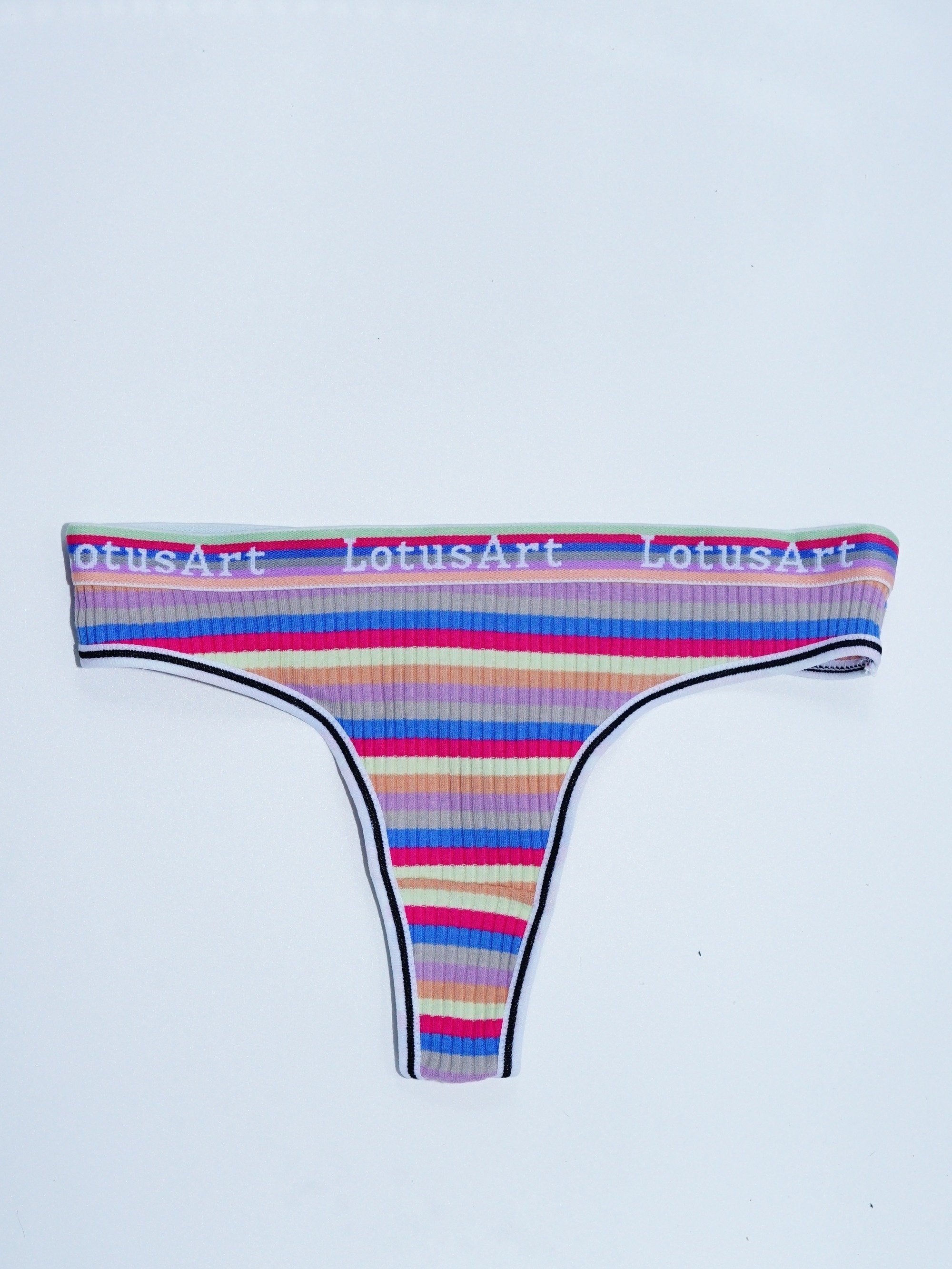 Pride Rainbow Stripes - Modern Womens Thong Underwear | Ultra Soft Tencel  Thongs With Unique Designs | Smooth Mid Rise Thong
