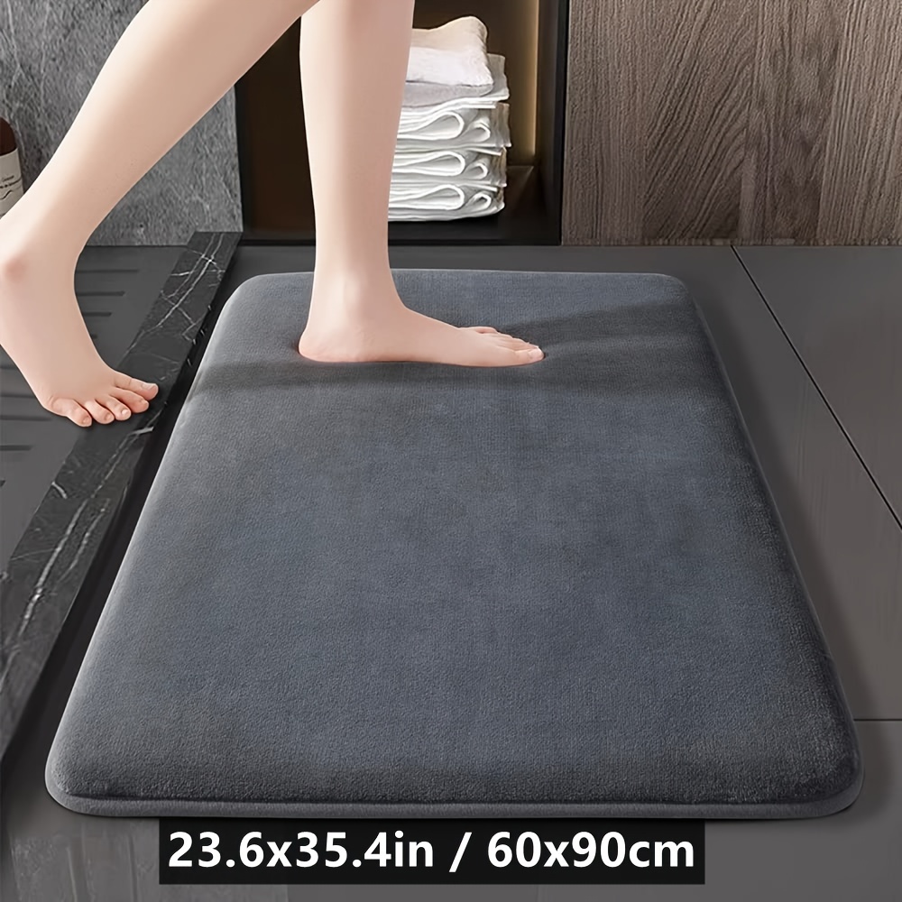 Absorbent Non-Slip Bath Mats Memory Foam Bathroom Floor Shower Carpet Soft Rugs #2 S