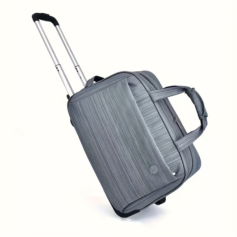 Bolsa de lona expandible con ruedas giratorias, maleta plegable,  impermeable, ligera, bolsa de viaje Oxford, bolsa de viaje de gran  capacidad para