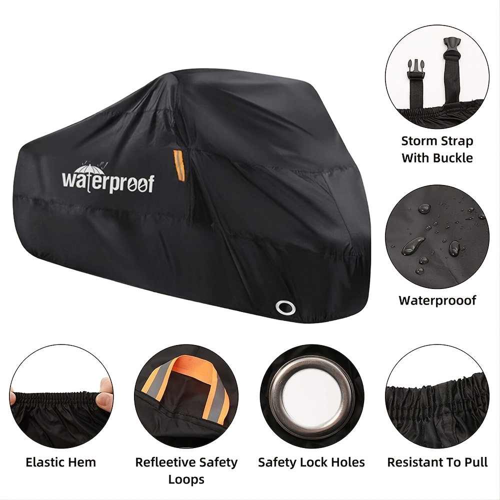 1pc Bicycle Cover Case Heave Duty Waterproof Protector Outdoor Rain Cover For Motorcycle Scooter Bike