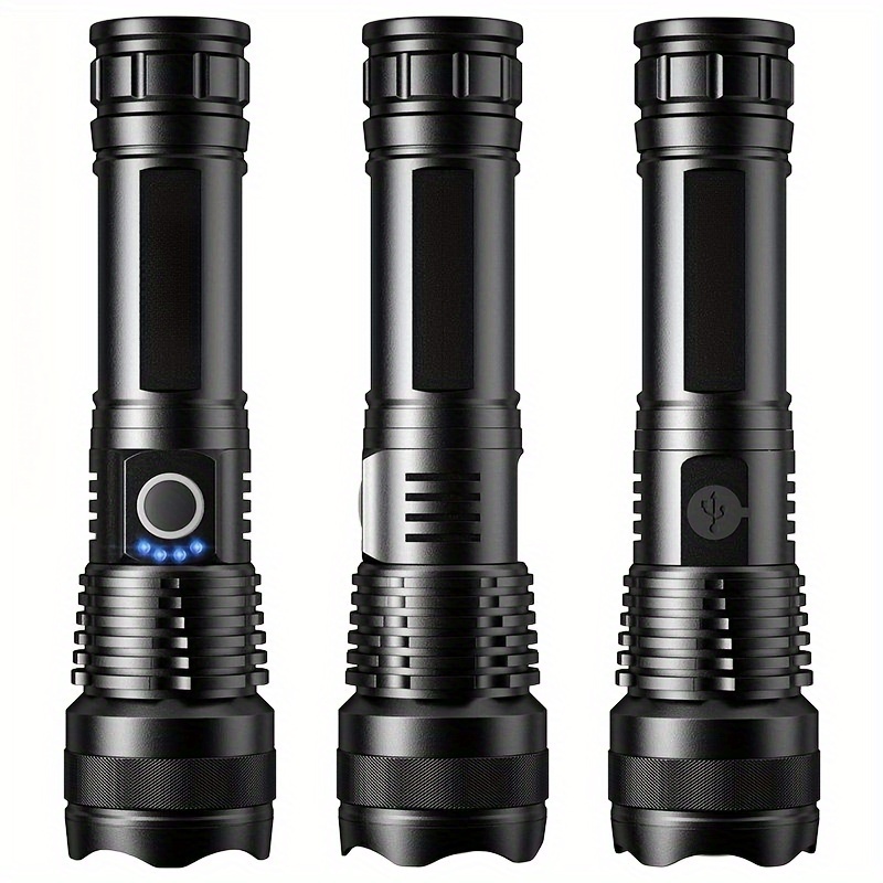 Usb Rechargeable Tactical Led Flashlight Outdoor Patrol Super