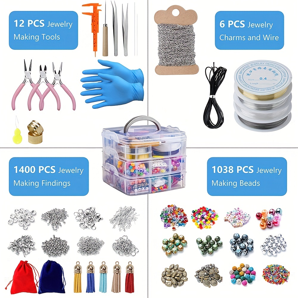 Beads and Jewellery Making Jewellery Tools and Equipment 12pcs/set