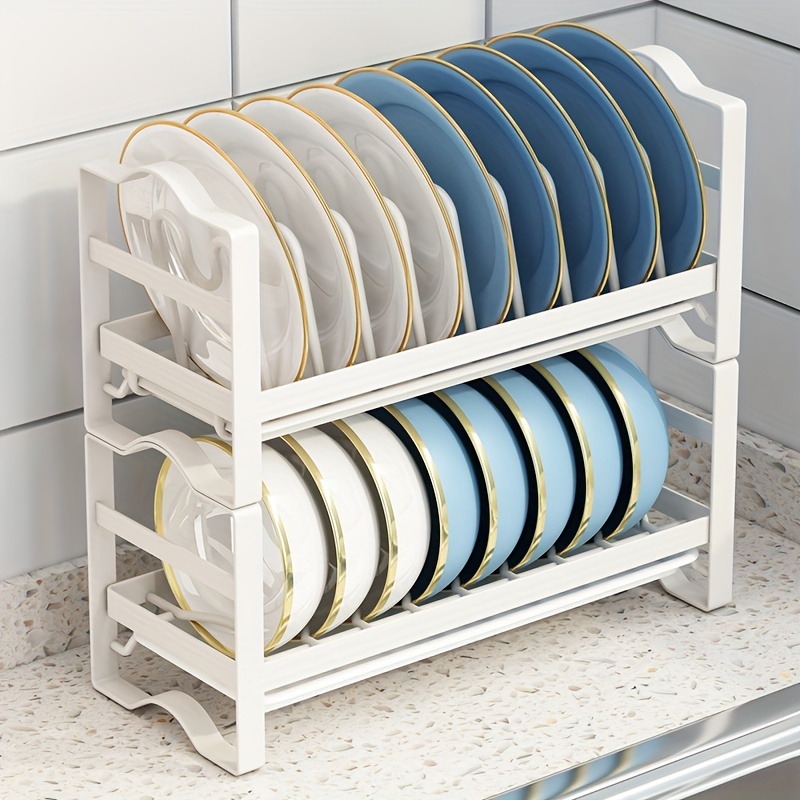 Stainless Steel Wall Mounted Dish Drainer Drying Rack Bowl Plate Storage  with Tray Kitchen Organizer Chopstick