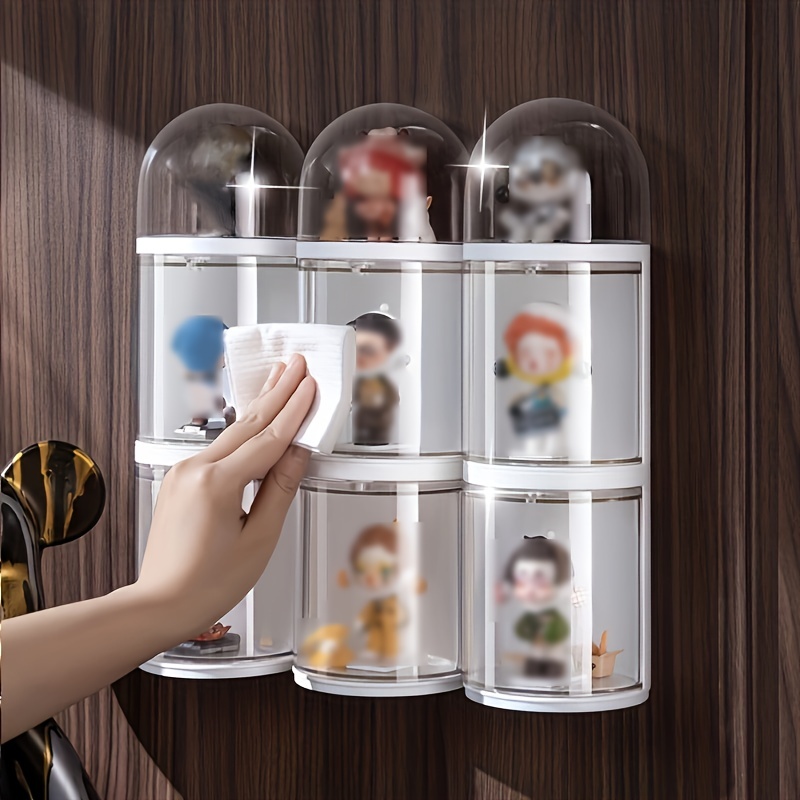 Organizador de decoración con soporte de almacenamiento de figuras montadas  en pared modelo juguetes exhibición