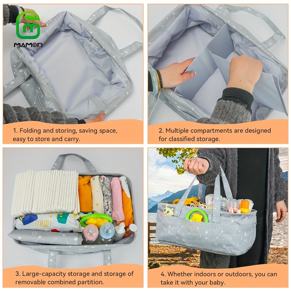 diaper Changing Pad Free Gift)mamoncare Baby Diaper Caddy Organizer,  Stylish Rope Nursery Storage Bin, Portable Diaper Storage Basket - Temu  Germany