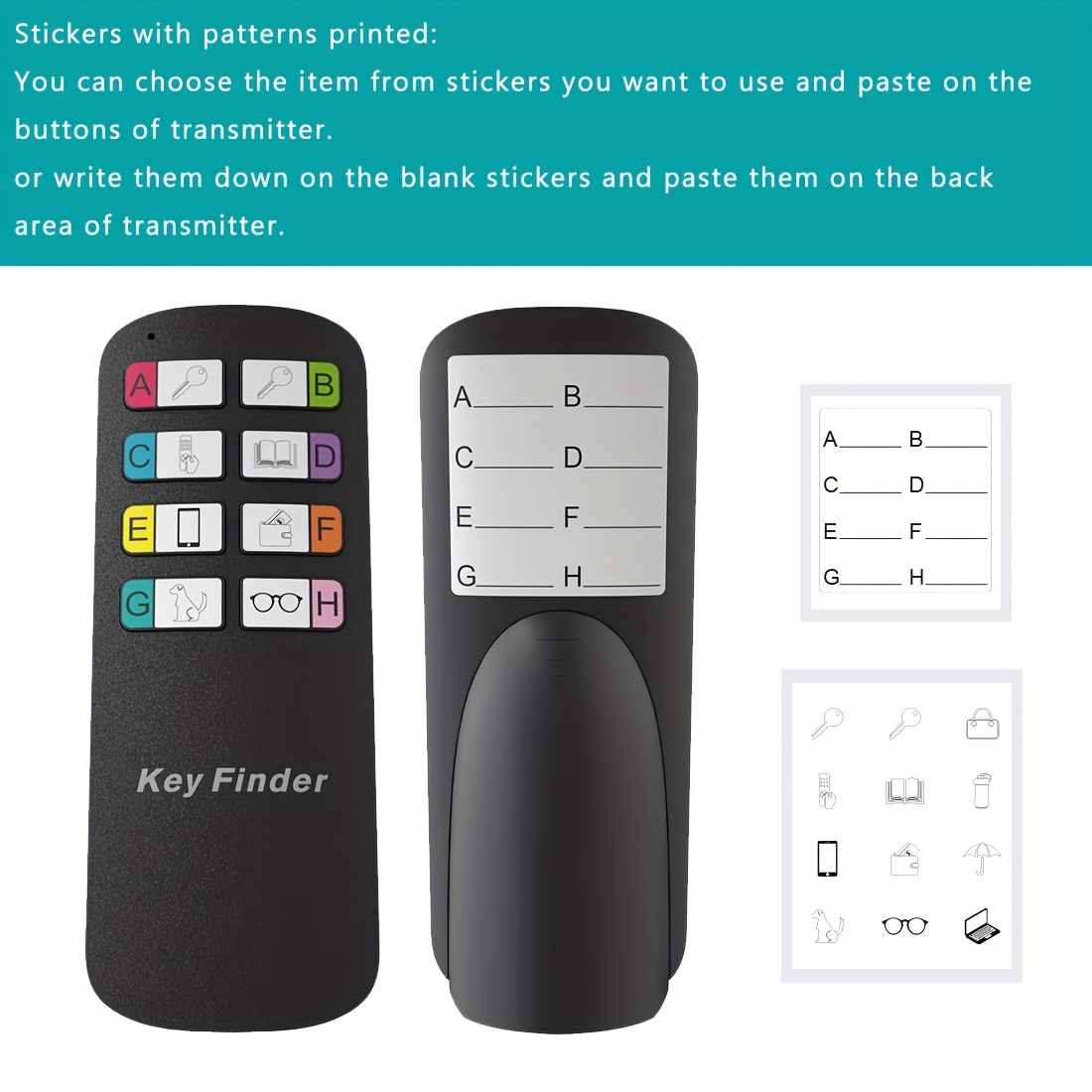 Key Finder 80db Rf Item Locator With Wireless Wallet Tracker - Temu