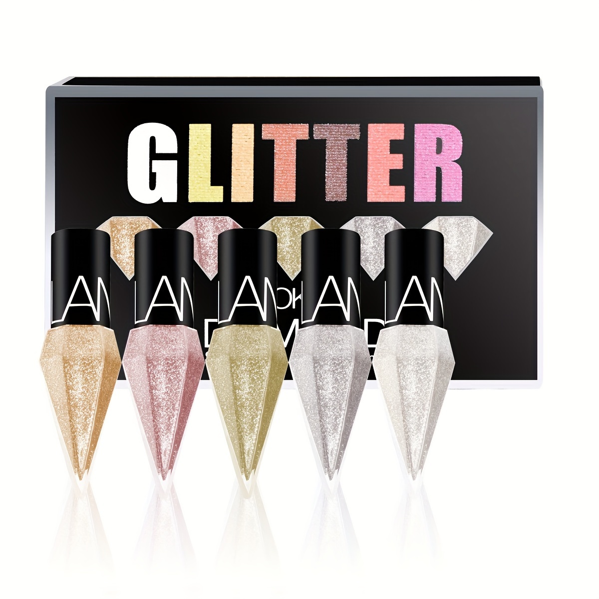 shiny eye pencil and eyeshadow   silvery rose golden color waterproof and non smudging with glitter eye makeup for eye lining and eyeshadow makeup