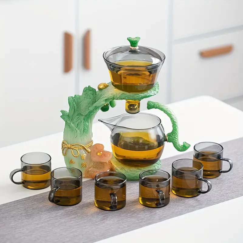 Frog Teapot Set with magnet Unique Glass Teapot Chinese Style Househol