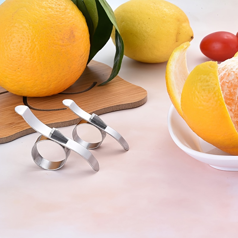 1pc Stainless Steel Ring Orange Peeler For Kitchen, Orange Peeler, Citrus  Peelers, Easy To Use And Clean