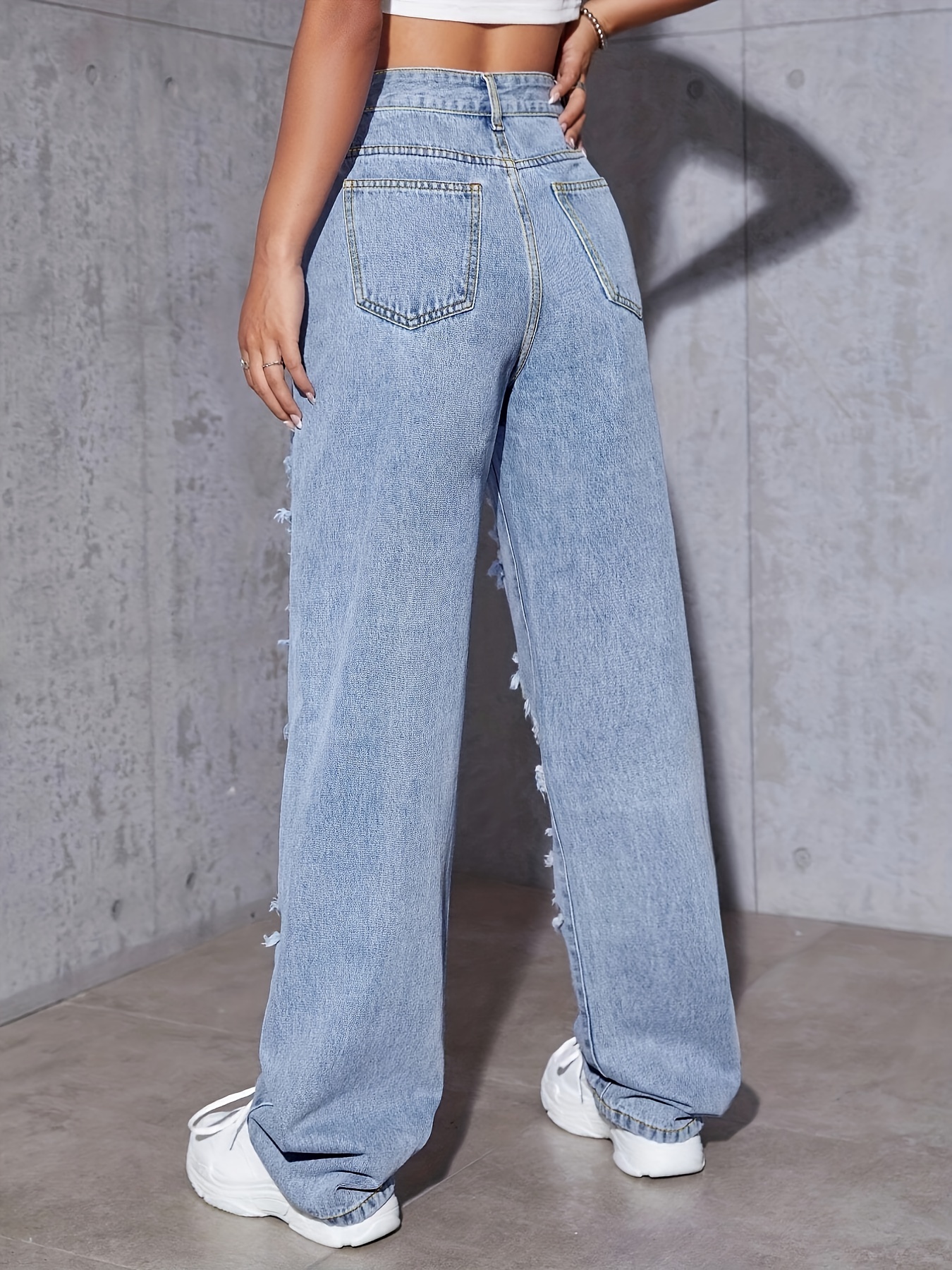 Blue Ripped Loose Mom Jeans Loose Fit Autumn/Spring Trousers For  Fashionable Streetwear, Punk, Funny Harajuku, And Japan Trendy Straight  Style Girl 230404 From Hui02, $18.89