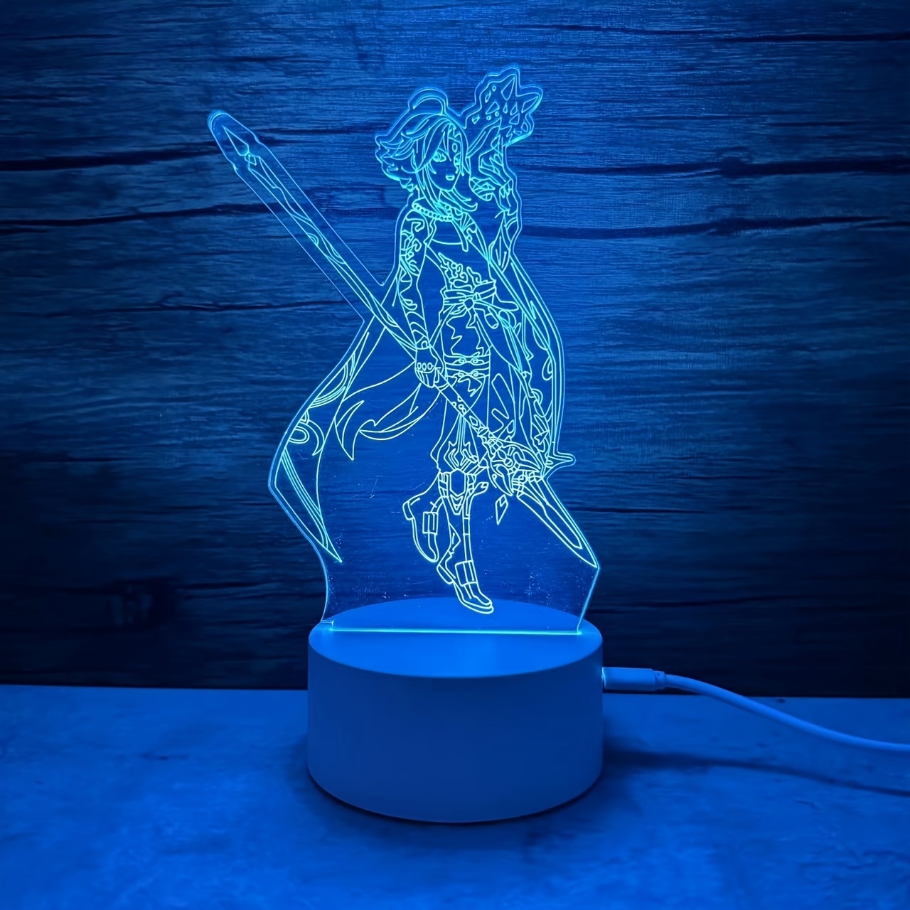 Stitch Anime Led Night Light Acrylic 3d Lamp Bedroom Kids Gift