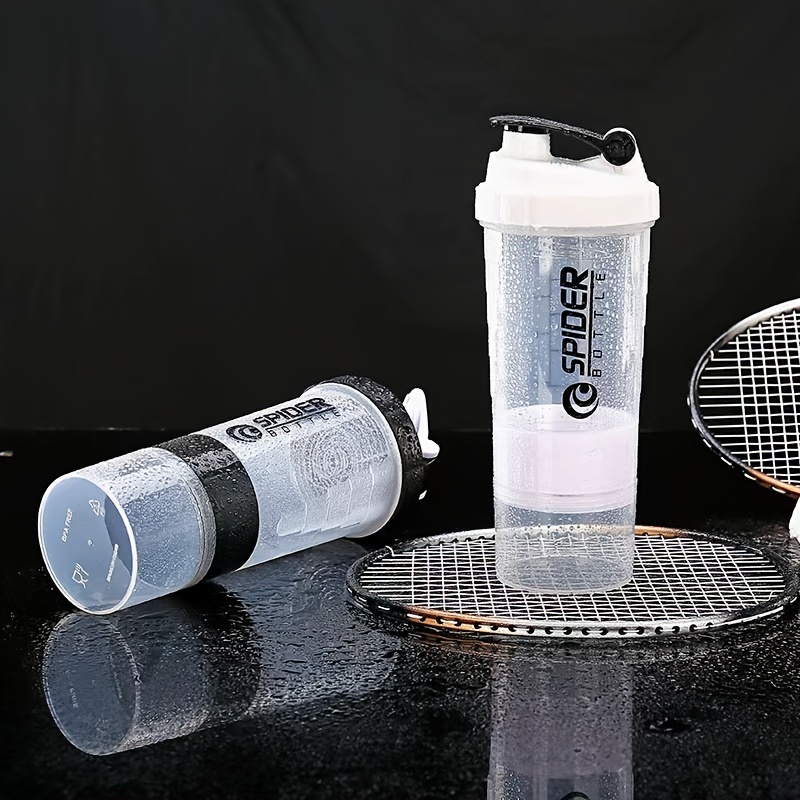 3 Layer Fitness Sports Bottle Shaker Cup Milkshake Cup Protein