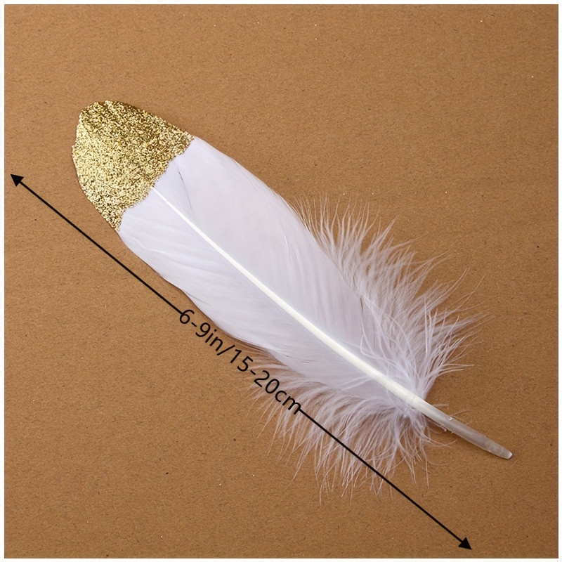 Natural White Goose Feather Crafts Diy Plume Jewelry Making - Temu