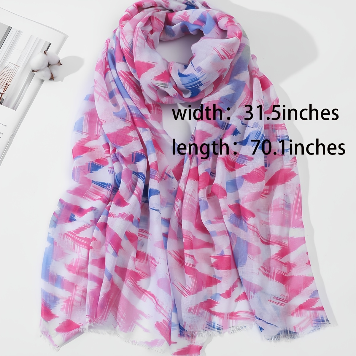 35 43 70 87 Geometric Print Scarf Vintage Shawl Head Wrap Beach Windproof  Turban Sunscreen Bandana Hijab, Today's Best Daily Deals