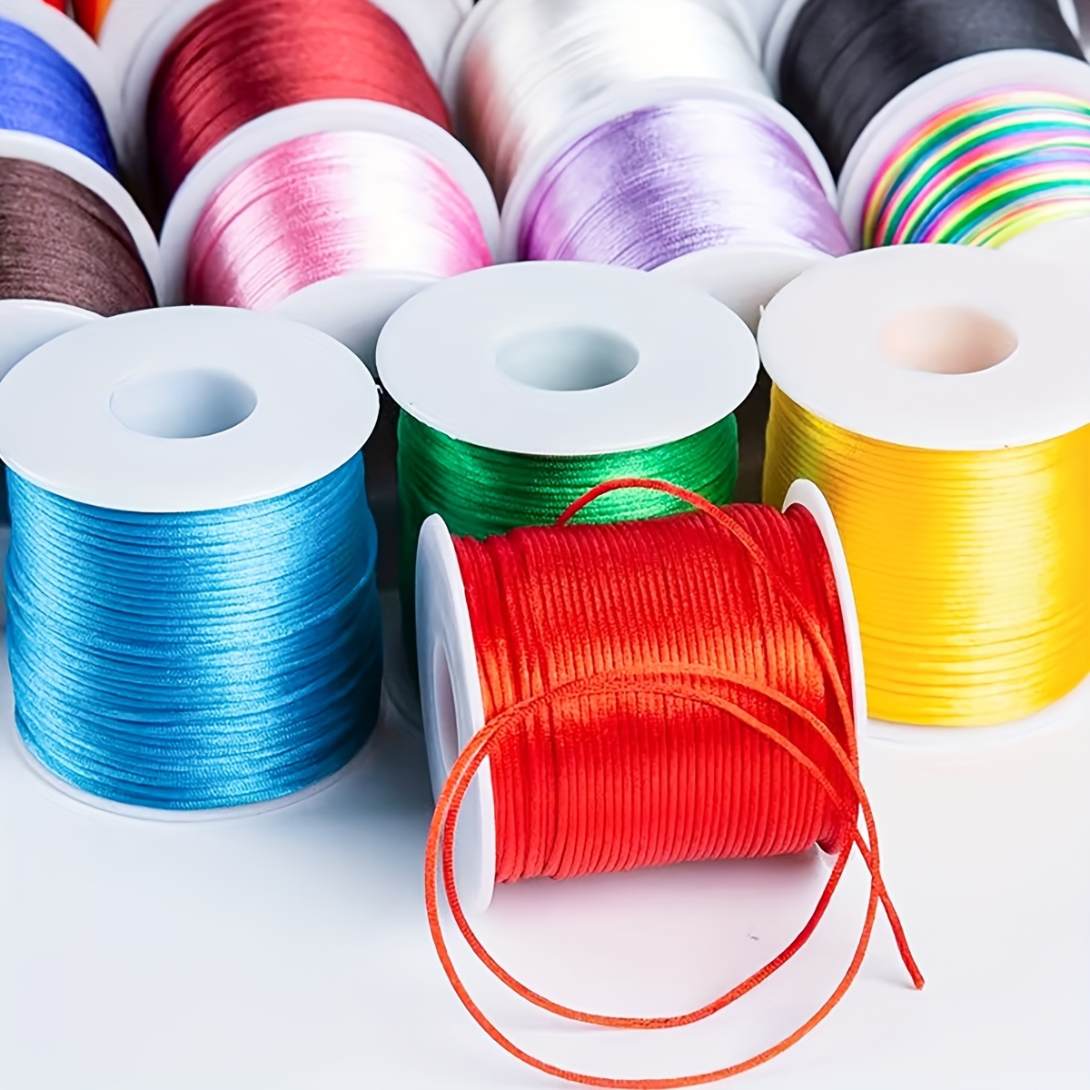Nylon Thread Cord Handwoven Rope Soft Satin Rattail Silk - Temu