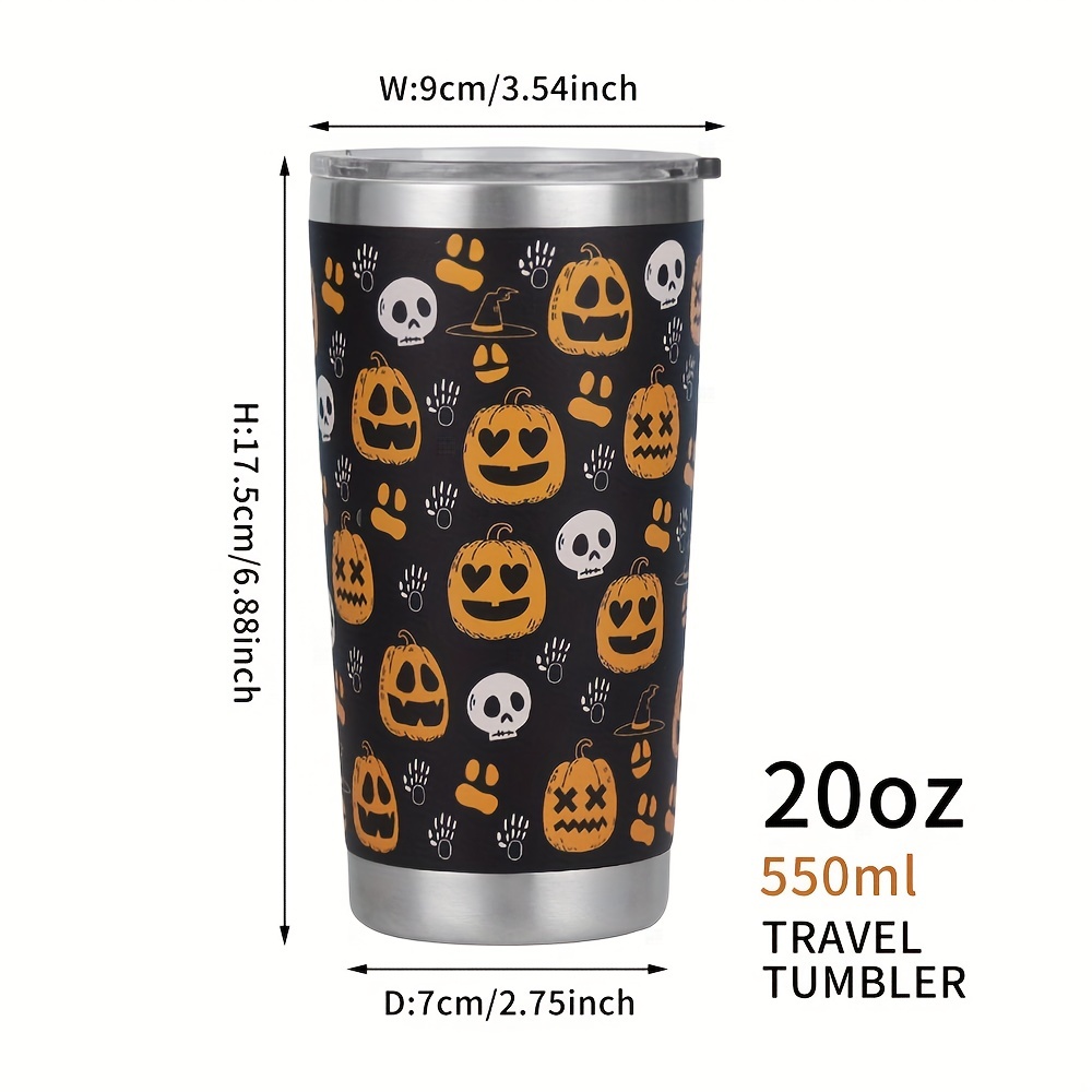 Smiling Faces Tumbler With Lid And Straw Stainless Steel - Temu