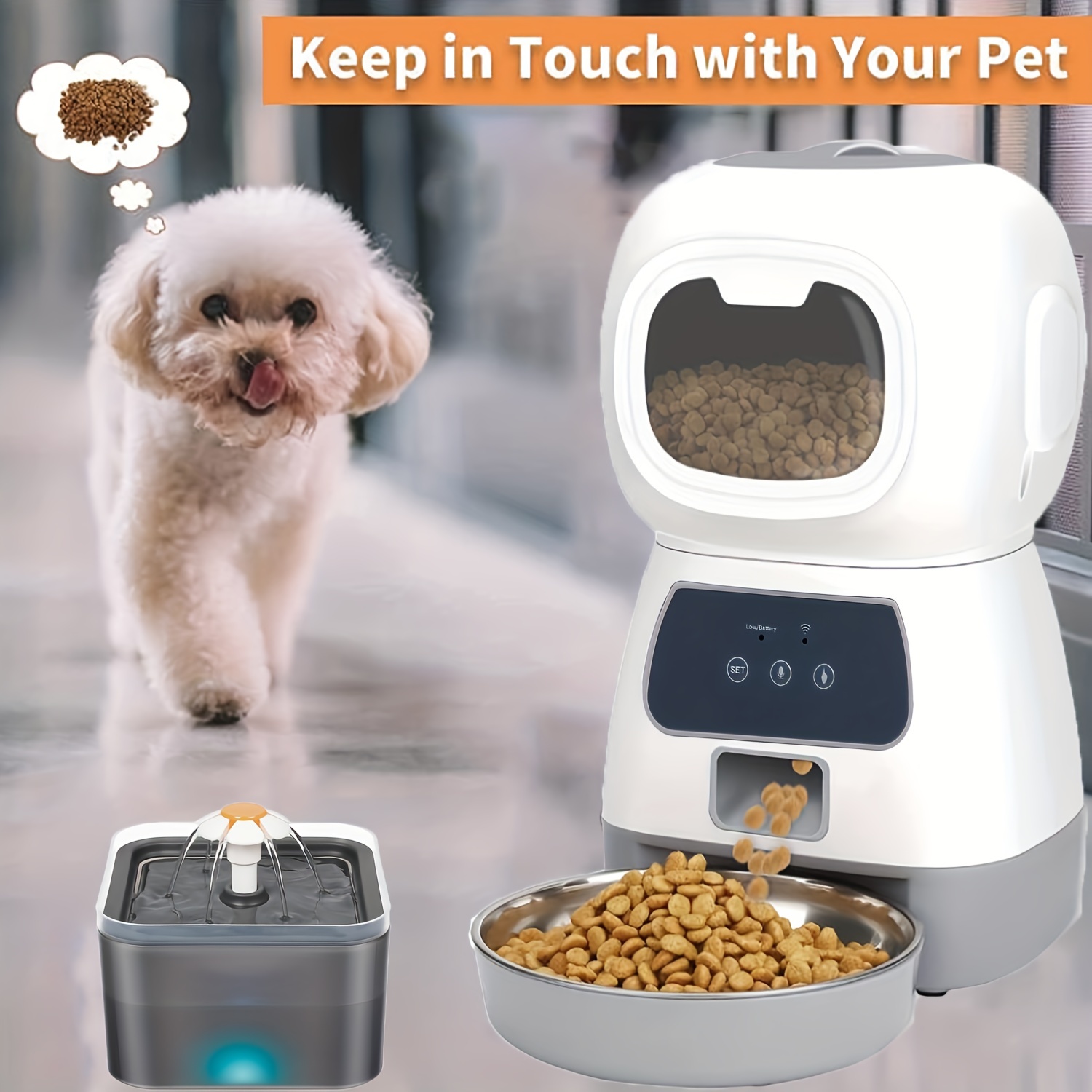 Tuya Smart APP Pet Feeder Cat And Dog Food Automatic Dispenser