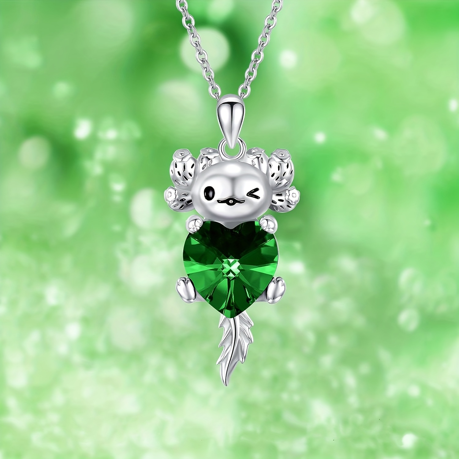 Green Axolotl Charm -  in 2023