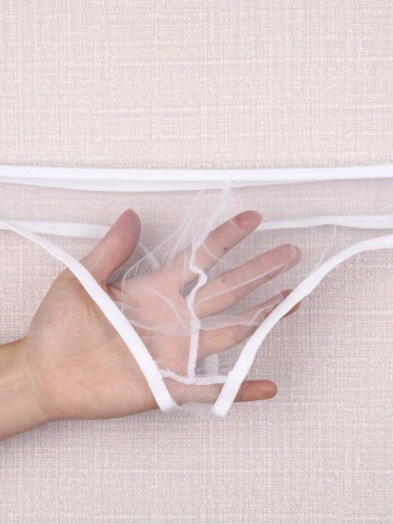 Men Ultra-Thin See-Through Low Waist Briefs Underwear Panties Thong G  String Hot