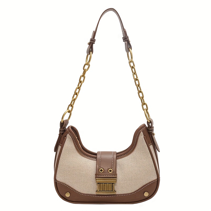 Liz Claiborne Vintage Monogram Baguette Handbag