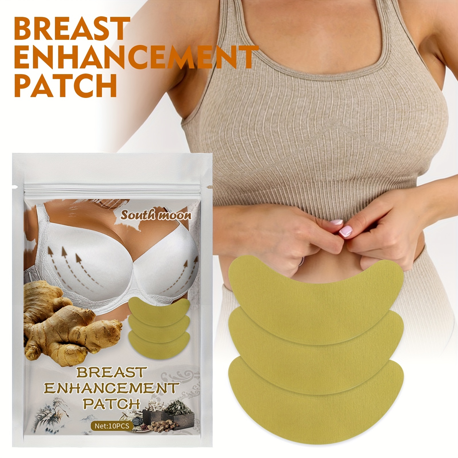 FIONEL Chest Enhancement Patch 2023 New Chest Enhancement Patches Ginger Bust  Enhancement Patch Natural Breast Nourishing Firming Patch for Women Breast  Care Firm Breasts Inject Collagen (30pcs)