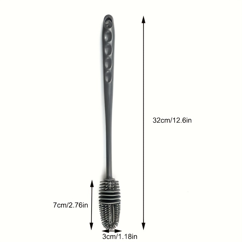 Spazzola In Silicone Pulizia Bottiglie In Vetro Lungo Manico - Temu Italy