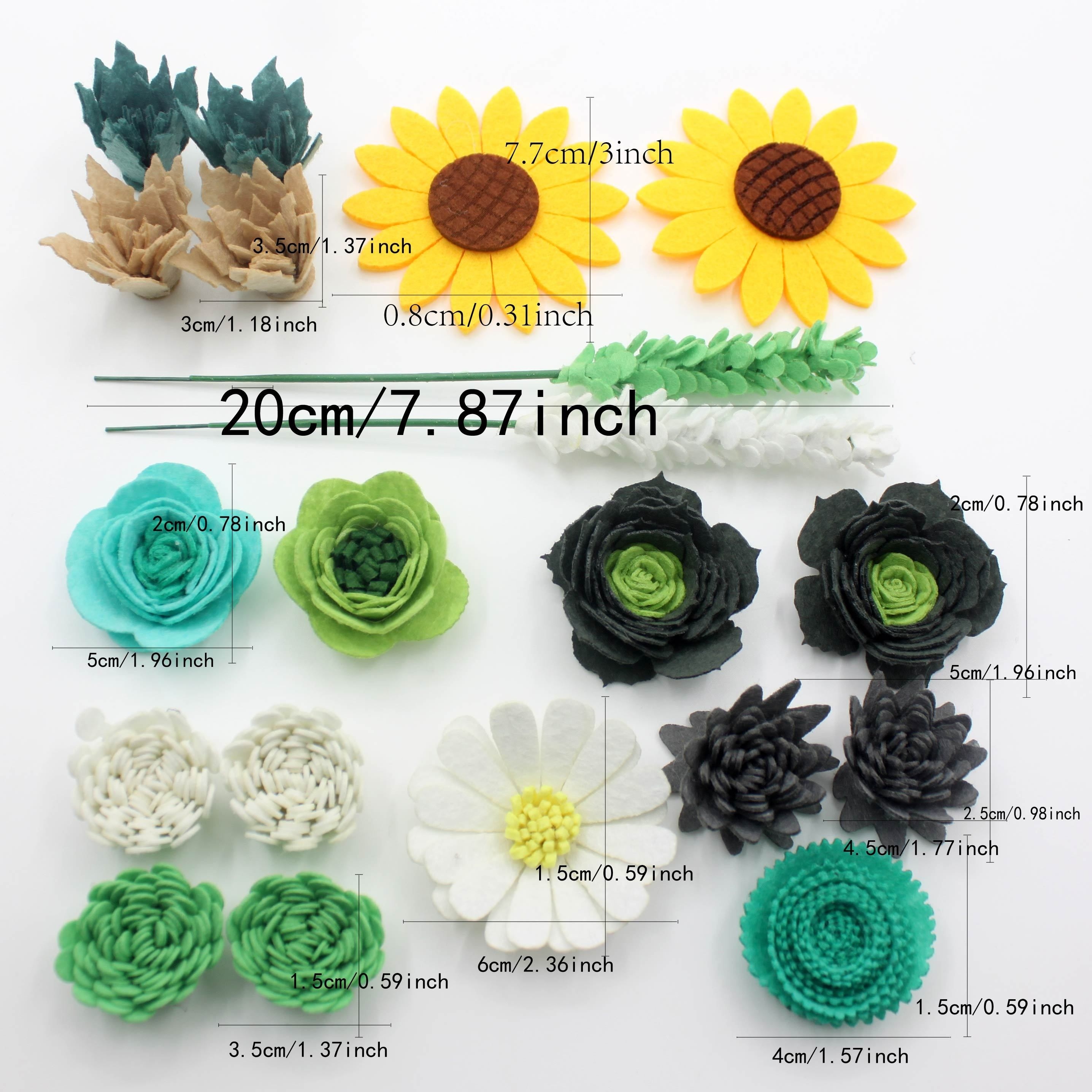 1set/17pcs Dried Flowers Felt Eternal Flowers Party Supplies, St. Patrick  Decor Home Party Wedding Decor, Valentine's Day Gifts