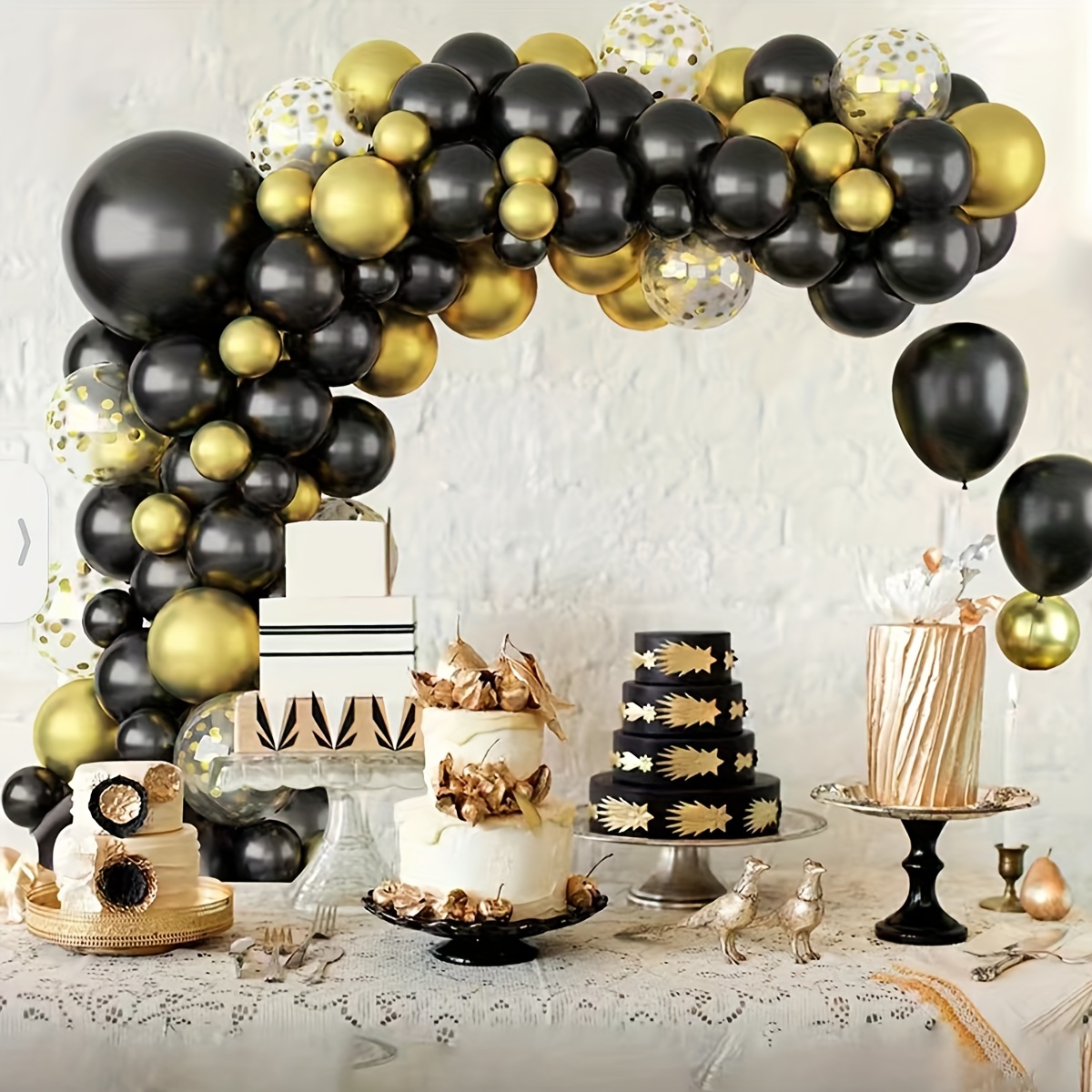  GAKA Globos dorados de 40 pulgadas con el número 40 para  decoración de fiesta de aniversario : Todo lo demás