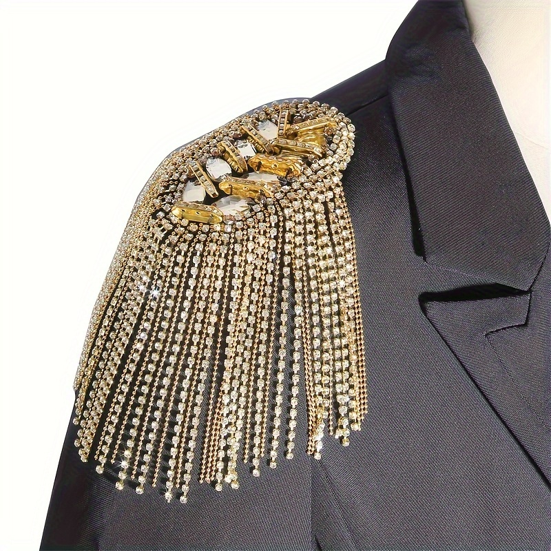 GOLD SHOULDER PAD BLAZER - Golden