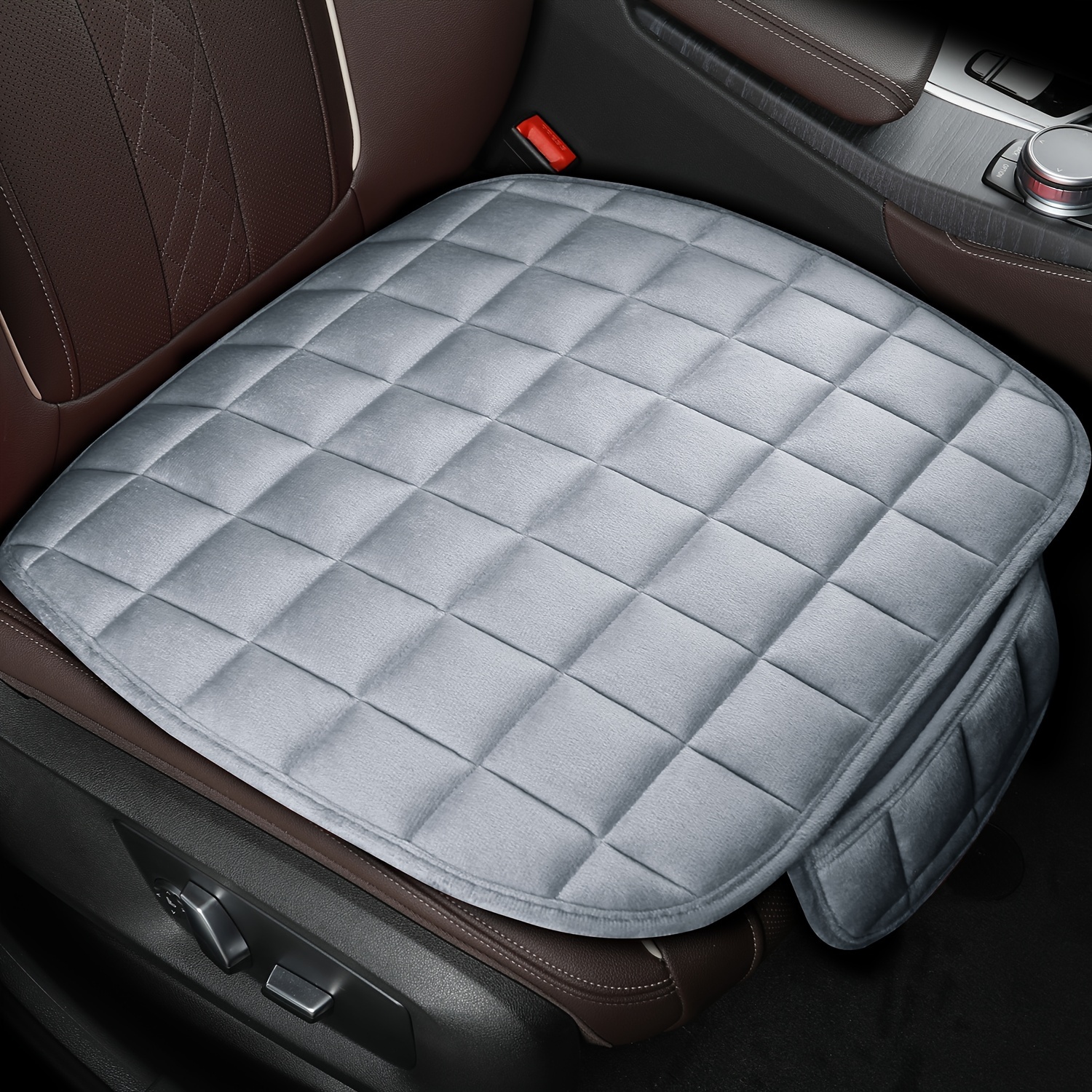 Image of Car Seat Cover Winter Warm Seat Cushion Anti Slip Front Chair Seat Breathable Pad For Vehicle Auto Car Seat Protector
