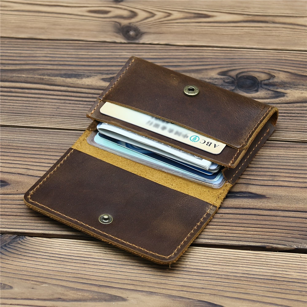 

1pc Men's Business Card Holder, Credit Card Case Small Card Id Holder