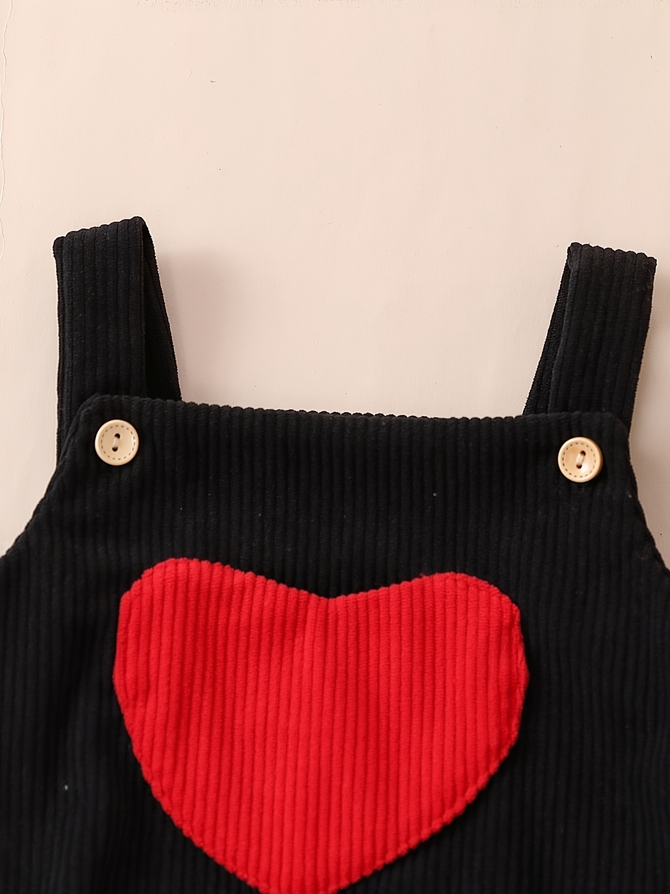 Baby Girl Suspender Heart Pocket Triangle Loose Puffer Coat - Temu