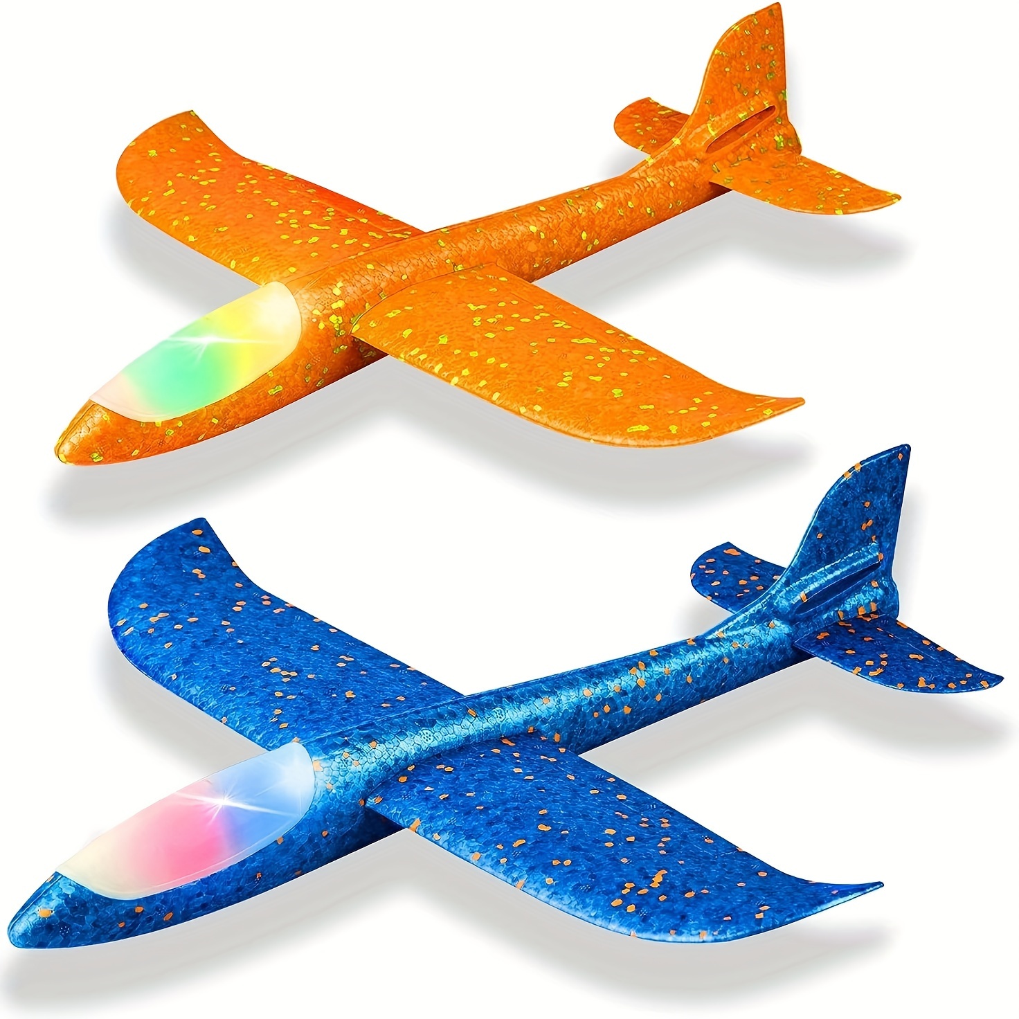 TOY Life Lanzador de avión de juguete de espuma para niños, paquete de 2  lanzadores de pistola de avión, lanzador de aviones, juguete de 2 modos de