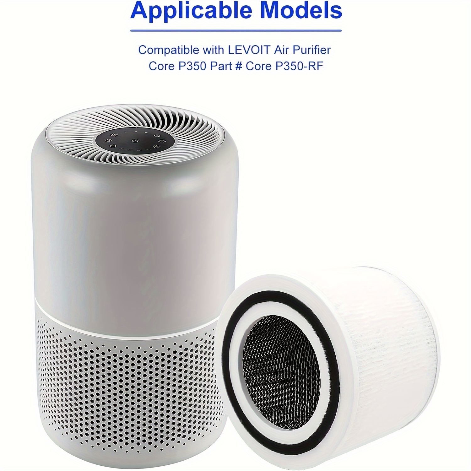 HEPA Filter Replacement Accessories For Levoit Air Purifier, Lv-H132, Lv-H132-Rf  Activated Carbon Filter Kit