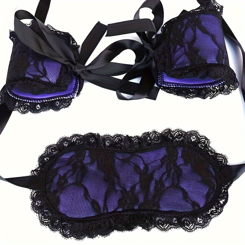 1 Set Sm Adult Sex Toys Flirting Set Black Lace Eye Mask Temu Canada