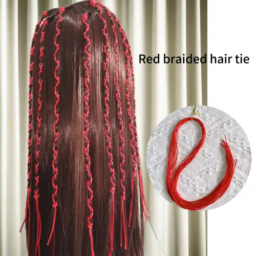 30pcs Dredlock Braid Hair Rope Colorful Ribbon For Dreadlock - Temu