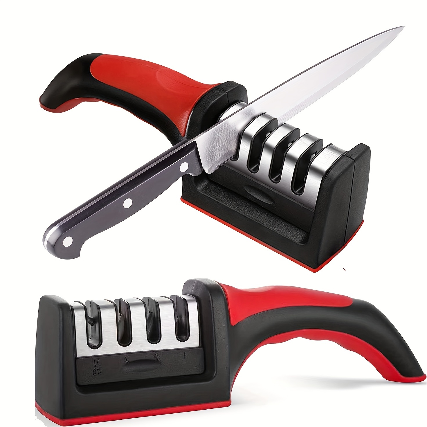 3 Slot Knife Sharpener, For Home & Kitchen