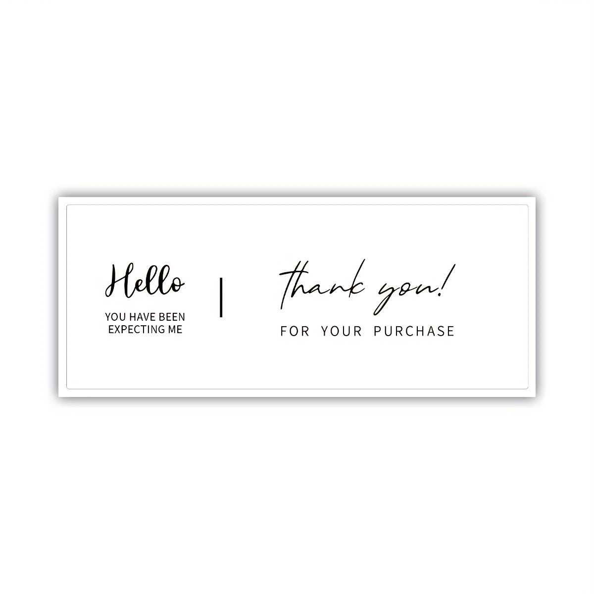 Thank You Stickers Rectangle Gift Thank You Stickers Labels - Temu