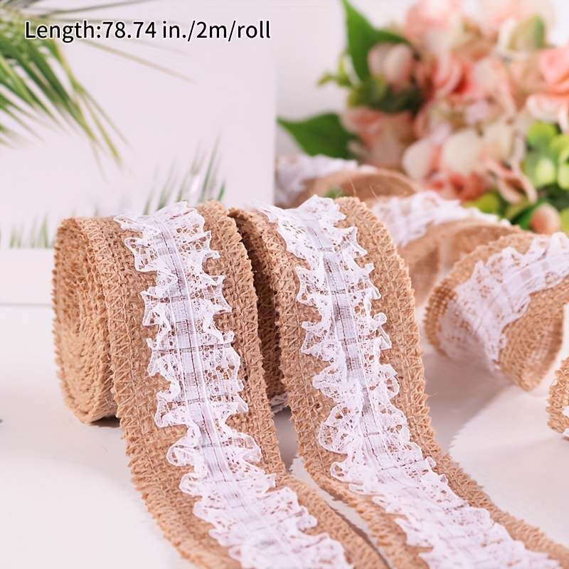 Swallowtail Lace Linen Ribbon Handmade Wedding Bouquets - Temu