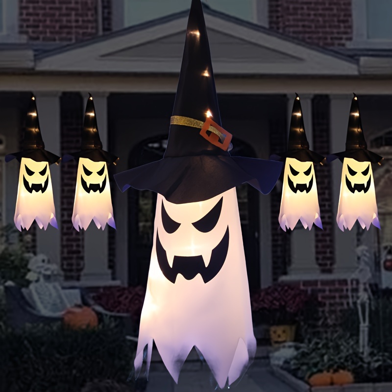 Chapeau de sorcière Citrouille Signes, pour décoration murale Lumière en  néon pour la fête d'Halloween Décoration extérieure de la maison