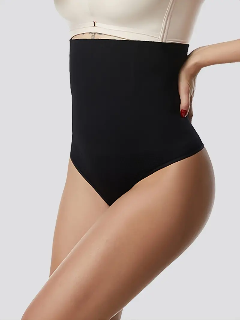 Women's Solid High Waist Shapewear Panties Skin friendly - Temu