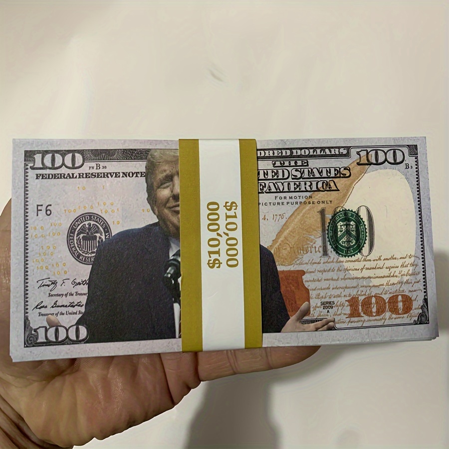 10 pz USA 100 dollari lamina d'oro banconota banconote soldi finti stati  uniti d'america carte da collezione USA denaro prop per la decorazione