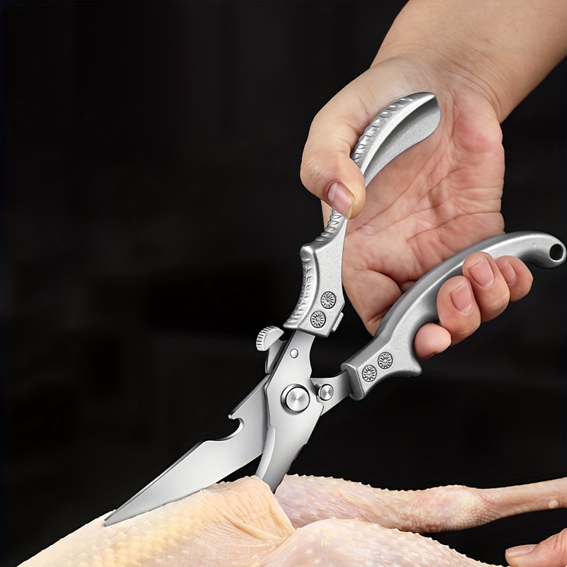 Multifunction Semi-automatic Bone Cutter Strong Chicken Bone Scissors  Kitchen Shears Stainless