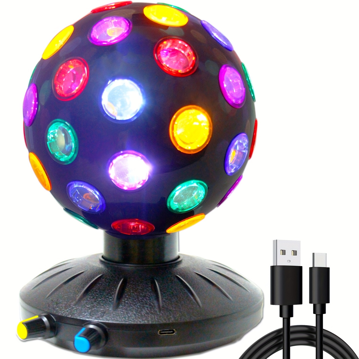 LUMI SOURCE- Spinning Disco Ball with LED Lights - for Parties, Lighting