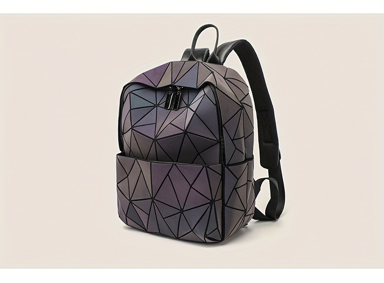 Mochila discount holográfica geométrica