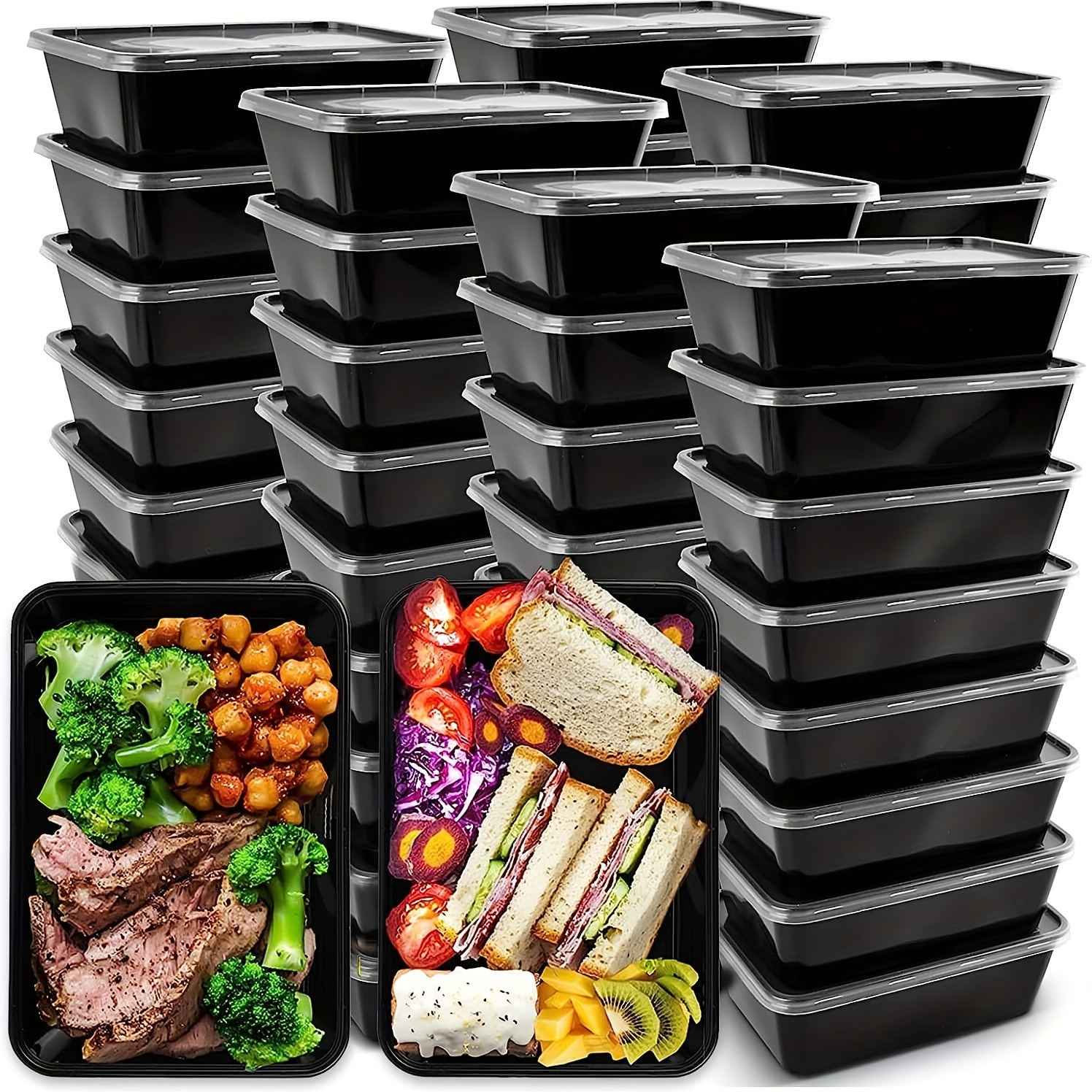Meal Prep Containers 4 / 5 Compartments Plastic Food Storage - Temu